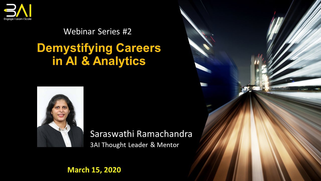 Webinar: Demystifying the careers in AI & Analytics - 15 Mar 2020 on Vimeo