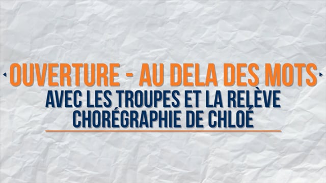 Ouverture - Au-delà des mots
