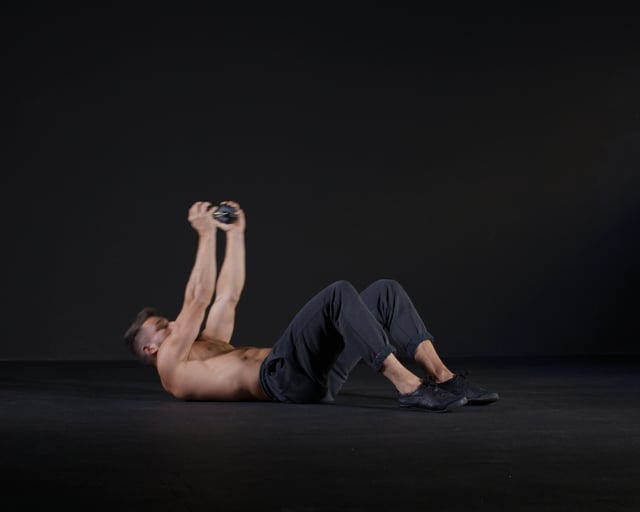 Twisting Crunches - Dumbbell