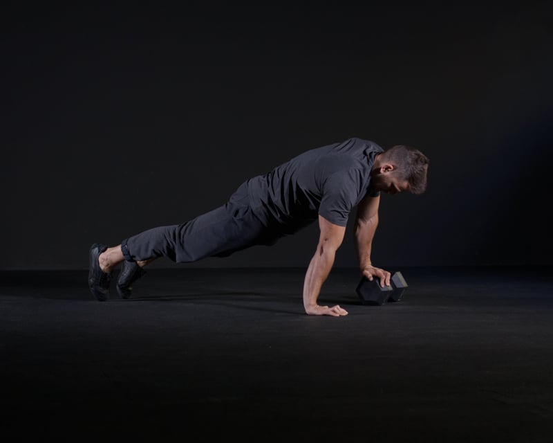 Uneven Push Ups - Left