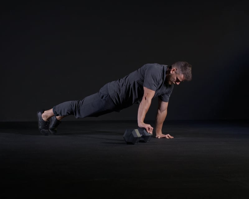 Uneven Push Ups - Right