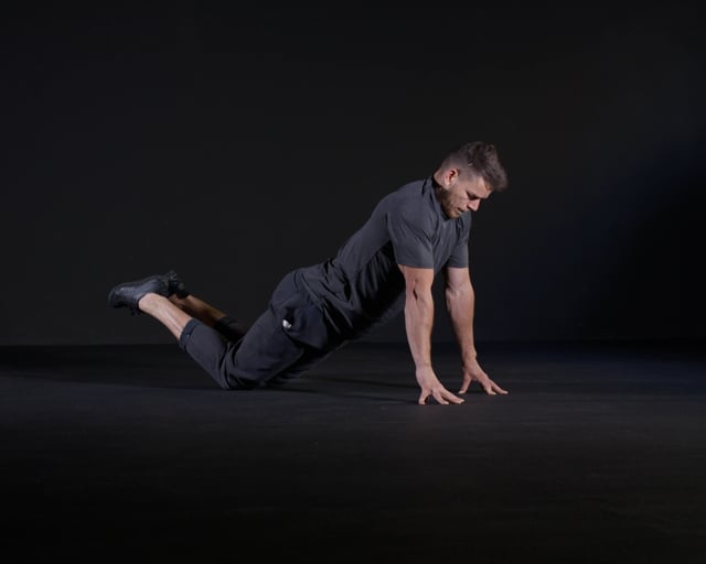 Fingers Knee Push Ups