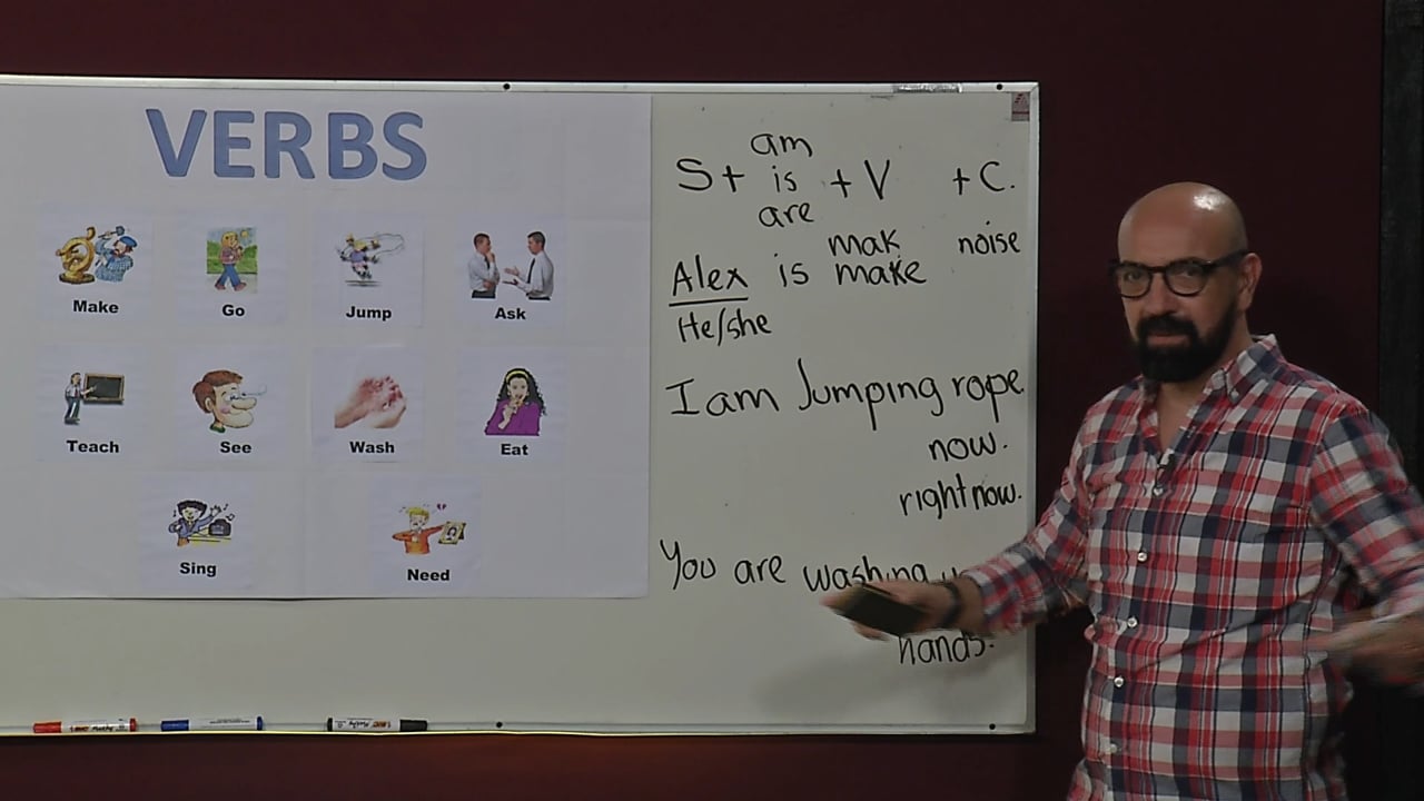 Verbs and continuos present