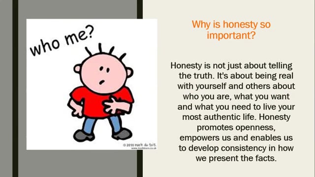 Positive Behavior -  Honesty
