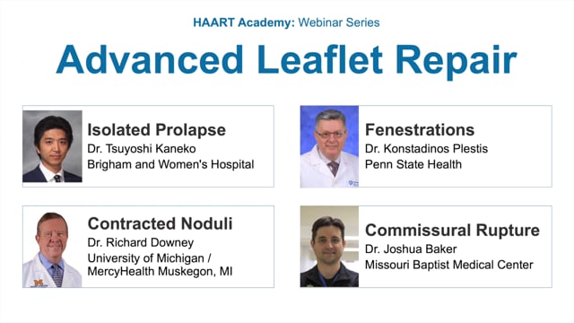 HAART Academy: Advanced Leaflet Repair
