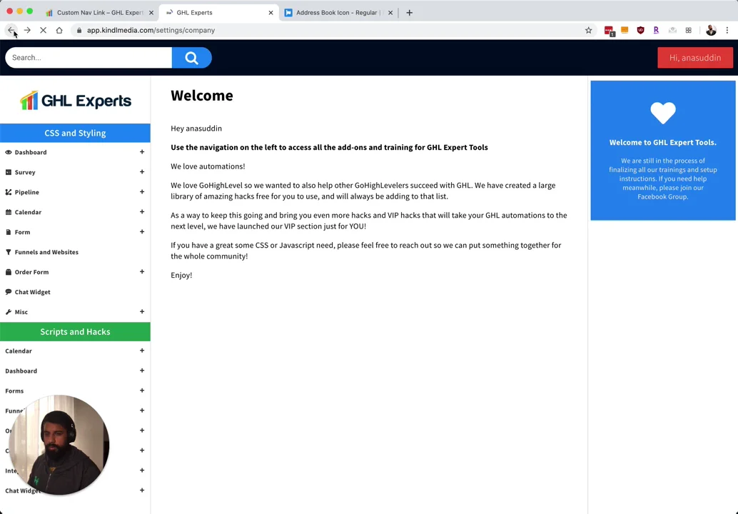 GHL Experts - Custom Nav Links on Vimeo