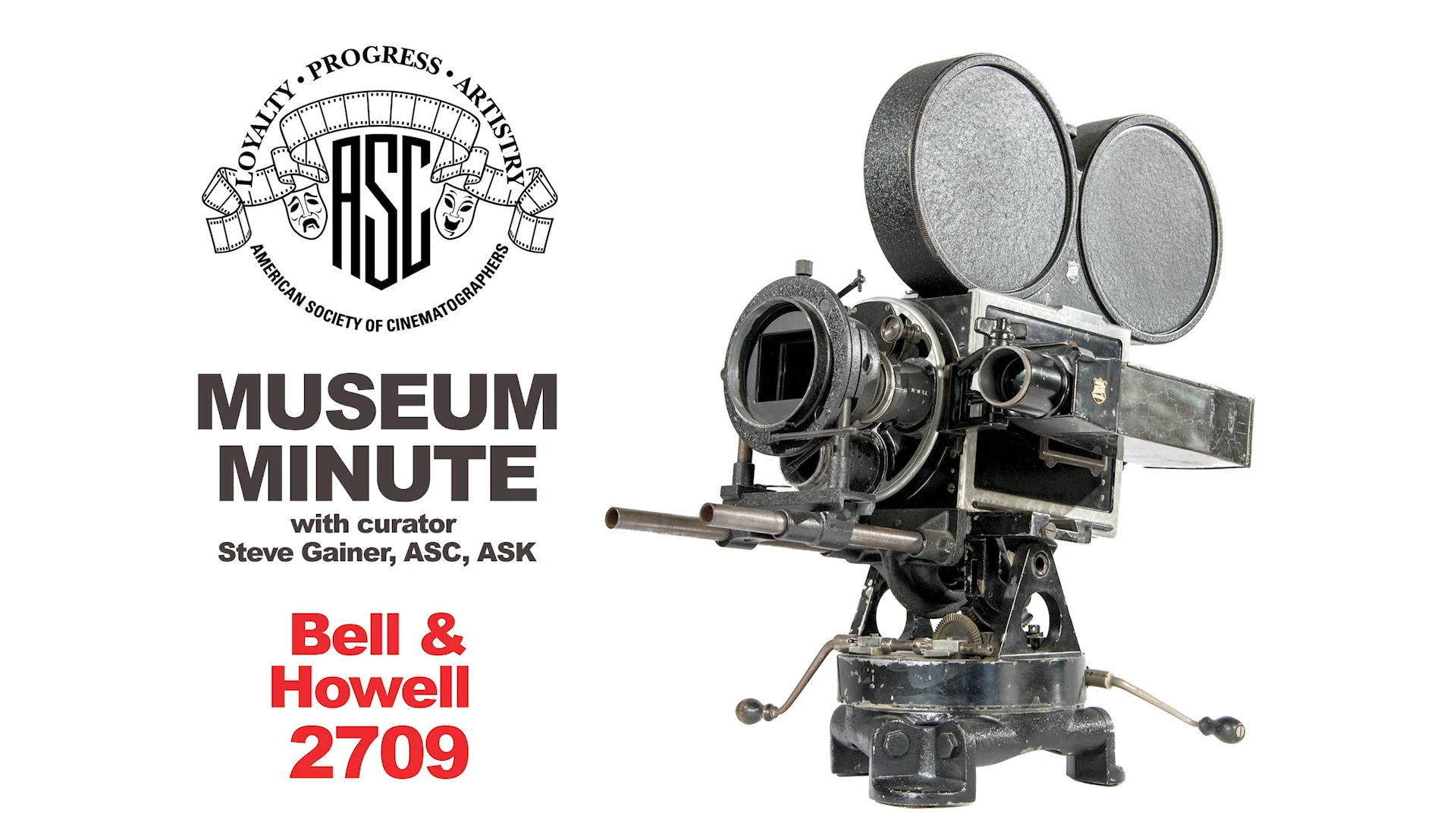 ASC Museum Minute: Bell Howell 2709 The American Society Of, 44% OFF