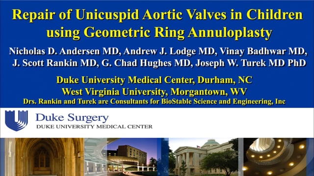 Repair of an Unicuspid Aortic Valve in Children