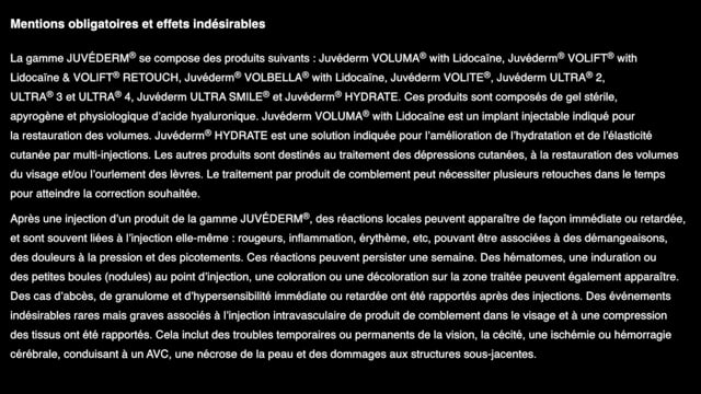deVine Voices Native French Male Voiceover Juvéderm Corporate