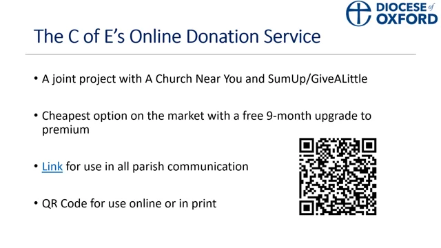 Contactless & QR Codes - Diocese of Oxford