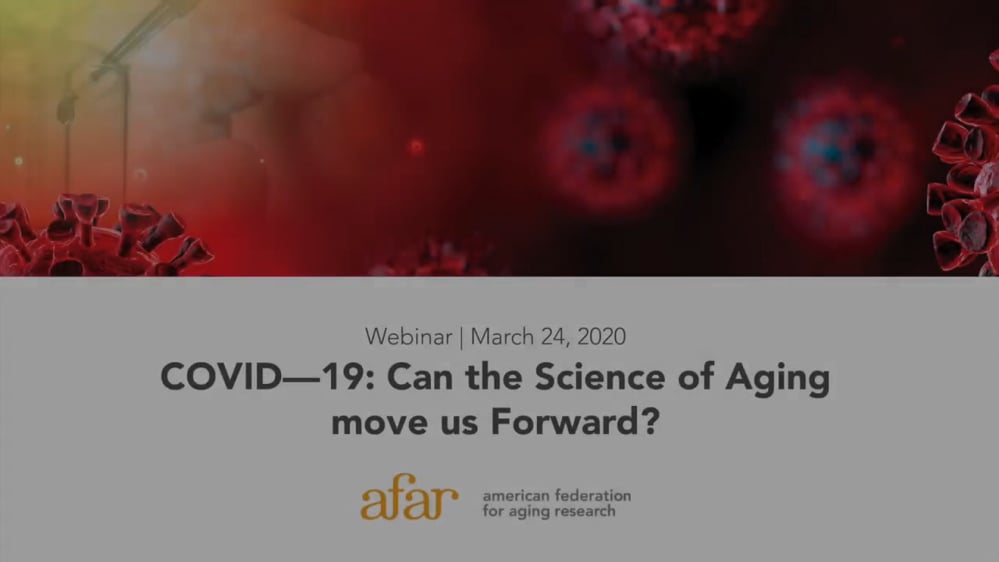 Newswise: COVID-19: Can the Science of Aging Move Us Forward?