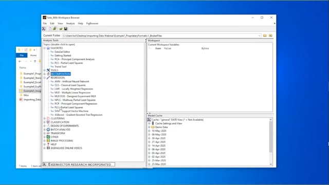 EVRI-thing You Need to Know About Importing Data into PLS_Toolbox and Solo