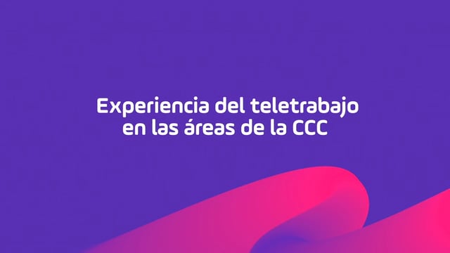 Experiencia del teletrabajo en la CCC