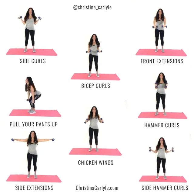 ARMS WORKOUT FOR BEGINNER: my visual workout created at