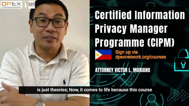 Certified Information Privacy Manager (CIPM) (In-person: Philippines) |  Data Protection Excellence (DPEX) Network