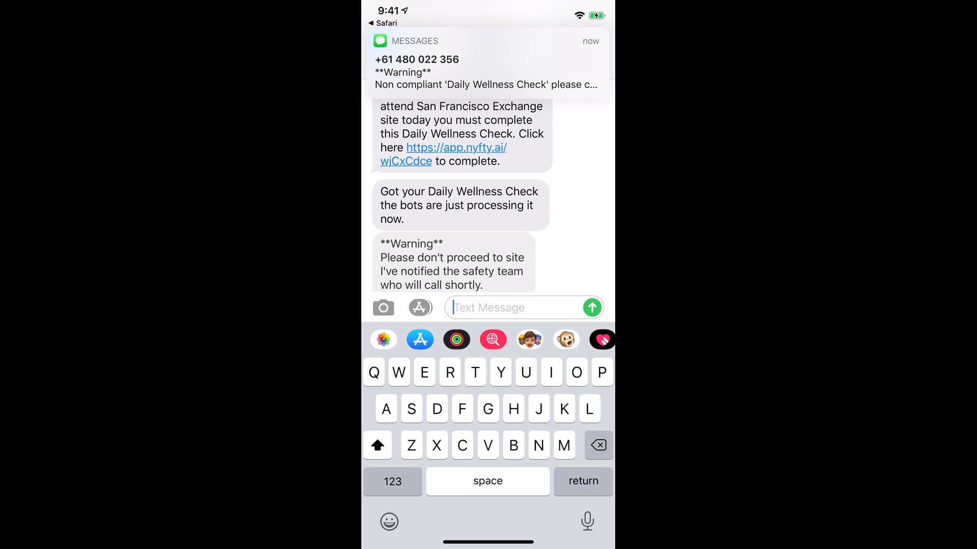 Nyfty Health Survey Bot short demo