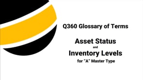 Differentiate between Asset Status and Inventory Levels