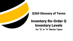 Interpret Inventory Levels in Re-Order Q
