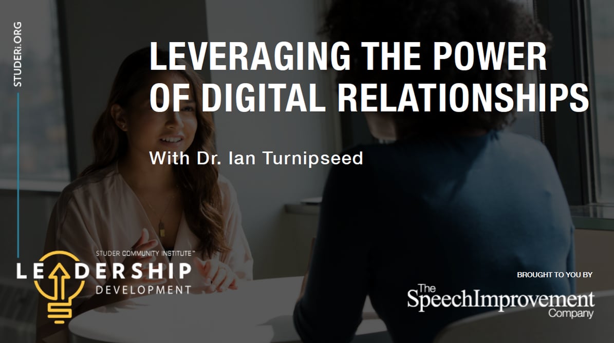 SCI inar "Leveraging the Power of Digital Relationships" with Ian