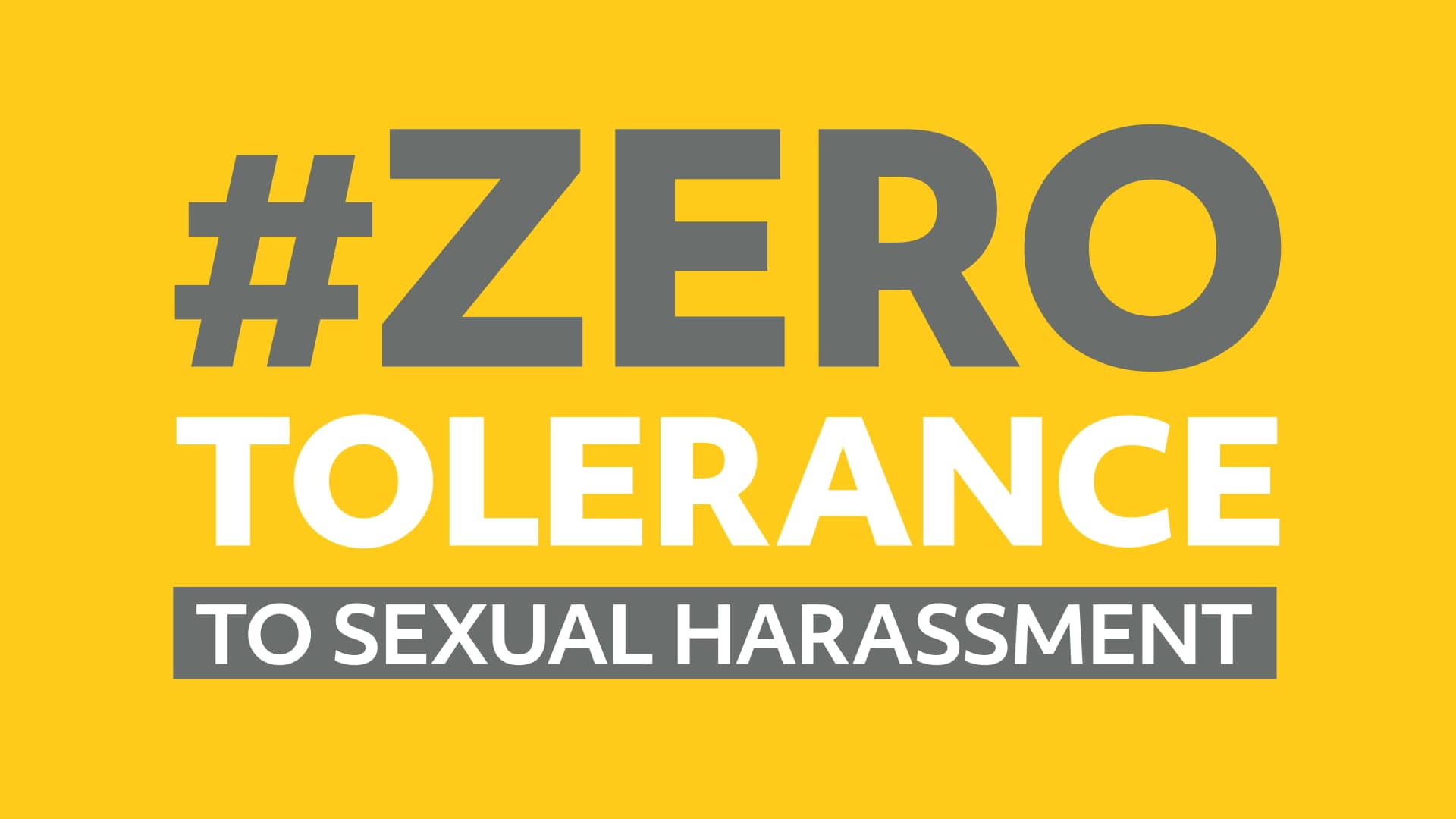zero tolerance on sexual harassment on Vimeo