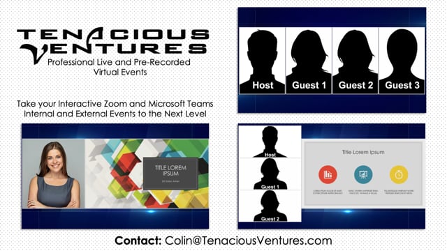 Virtual Production Overview and Tips for Presenters - Tenacious Ventures