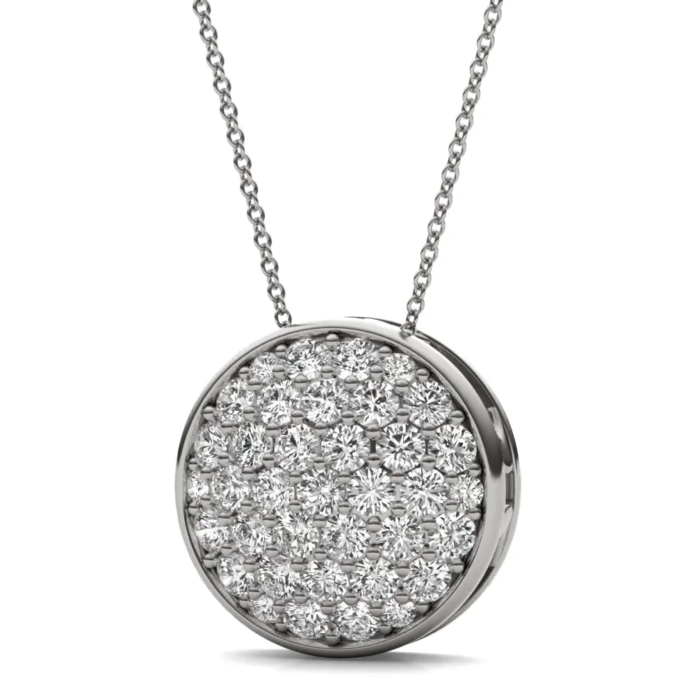 Signature Pavé Circle Pendant