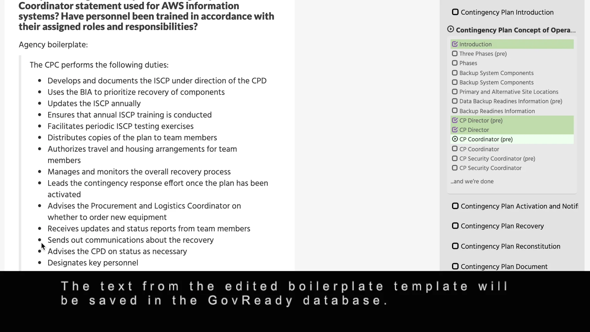 GovReady Boilerplate Question on Vimeo