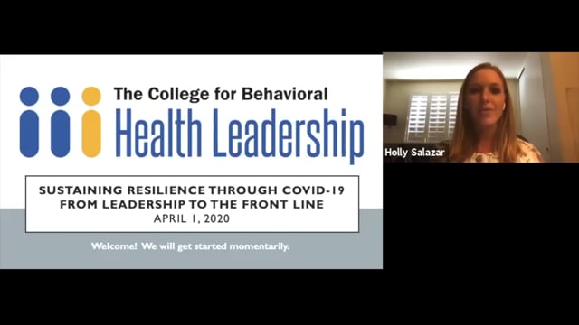 Webinar Archive - The College for Behavioral Health Leadership