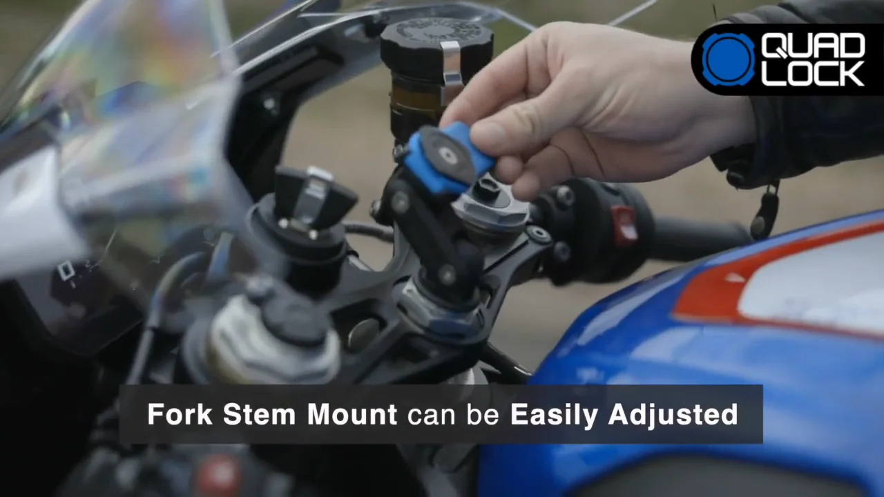 Quad Lock Motorcycle Fork Stem Mount
