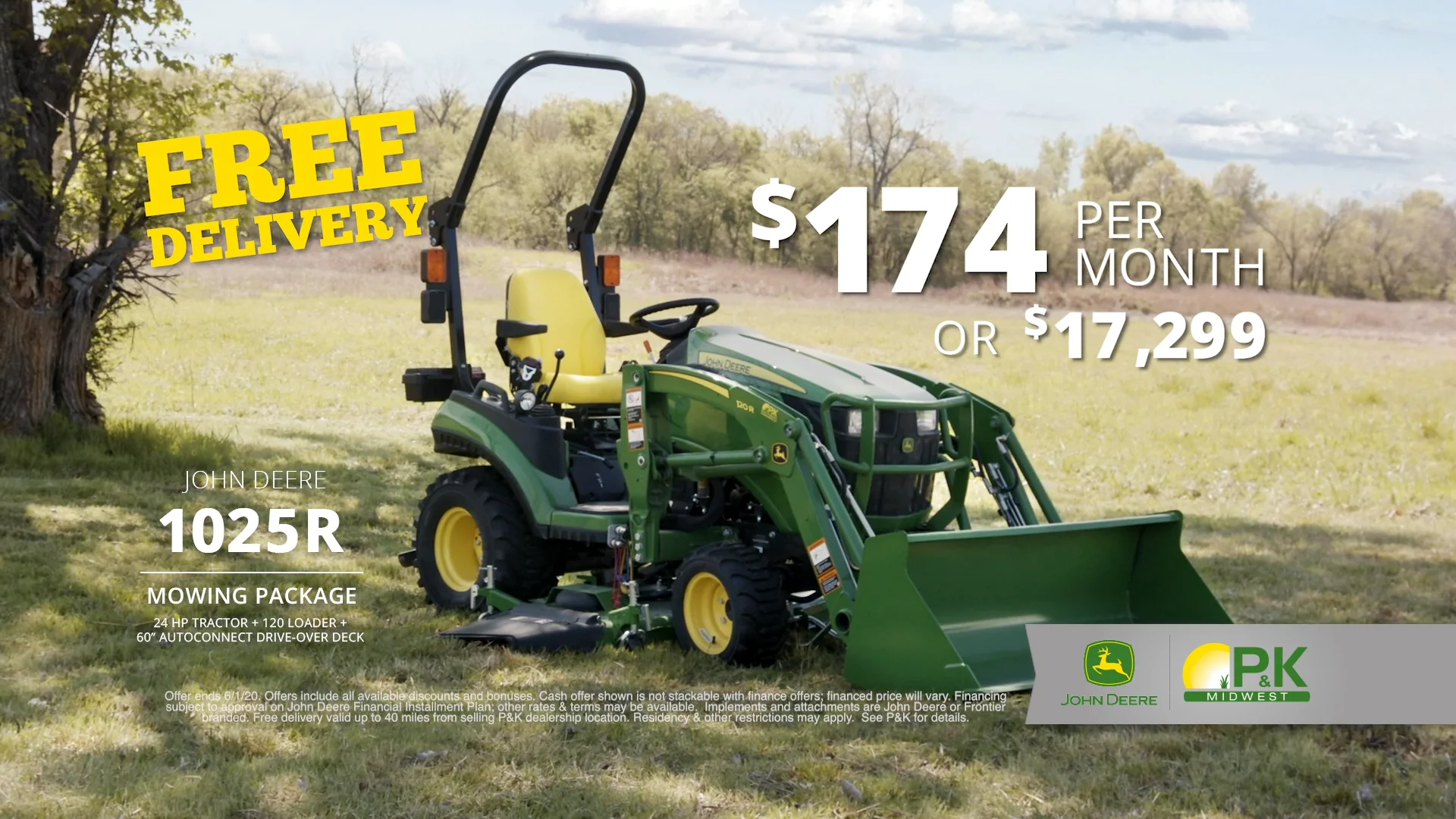 1025r mowing best sale