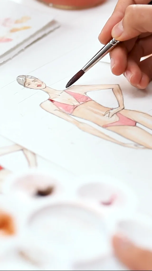 Watercolor Fashion Illustration Tutorial
