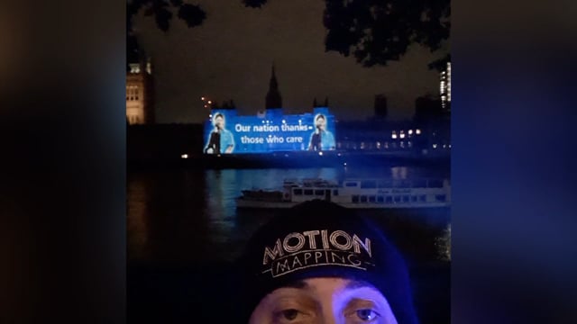 HOUSES OF PARLIAMENT (NHS PROJECTION BTS)