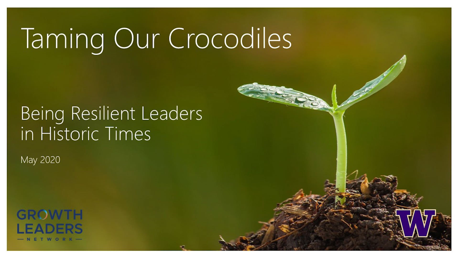 Being Resilient Leaders in Historic Times