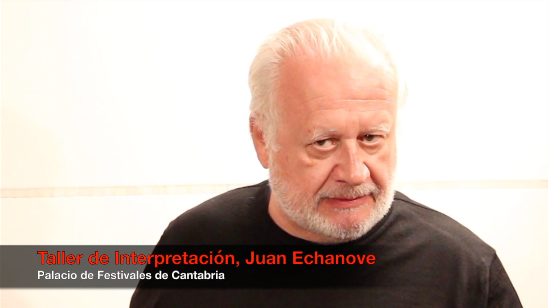 Taller de Interpretación, Juan Echanove