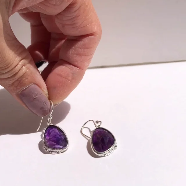 baras earrings アメジスト