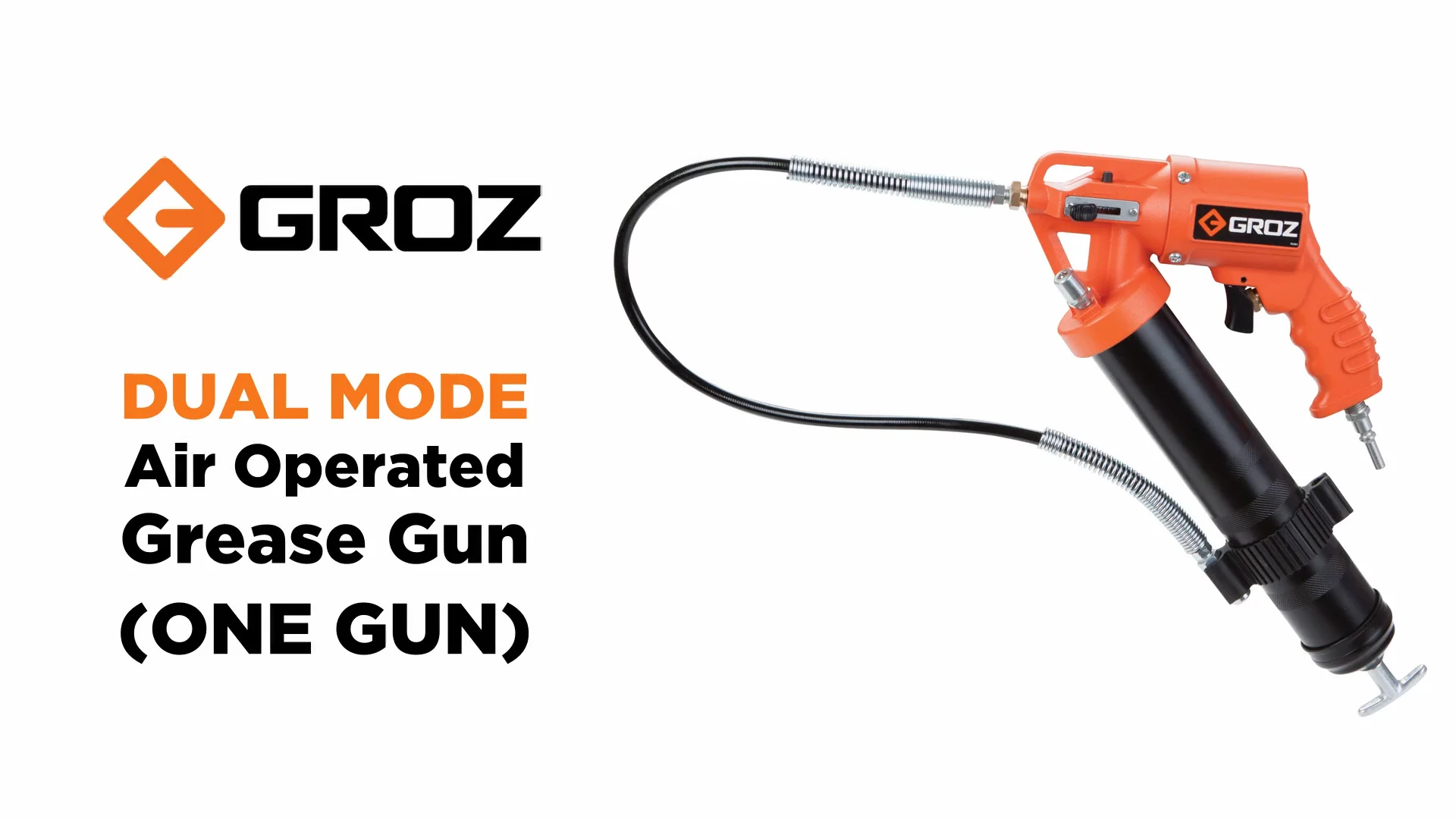 GROZ Dual Mode Air Operated Grease Gun APGG