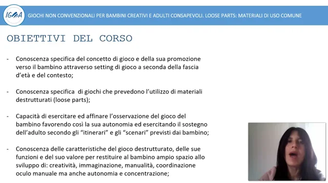 CORSO ONLINE: LOOSE PARTS. GIOCHI NON CONVENZIONALI PER BAMBINI CREATIVI