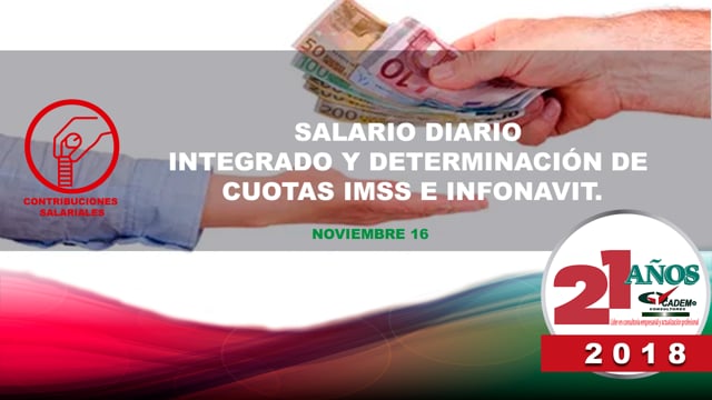 Salario diario integrado y determinación de cuotas IMSS e INFONAVIT.