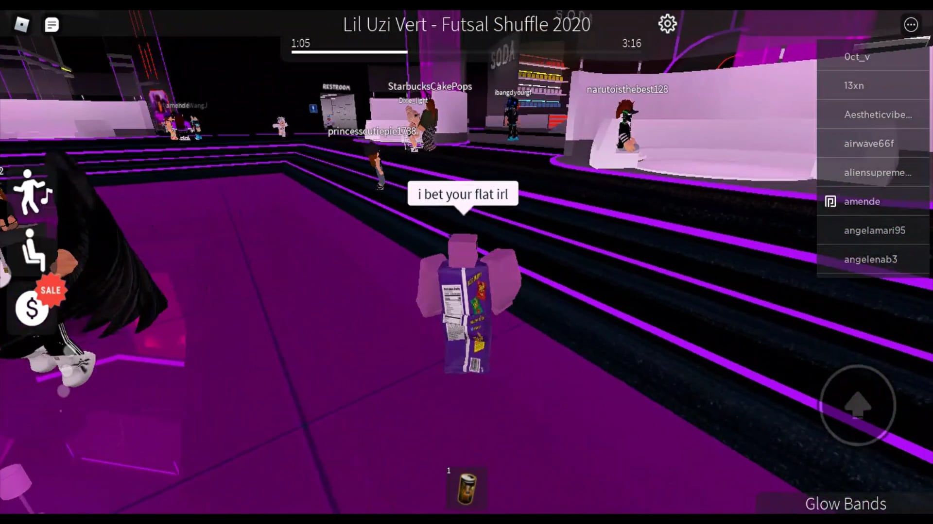 Being a Takis Bag in Club Iris on Roblox