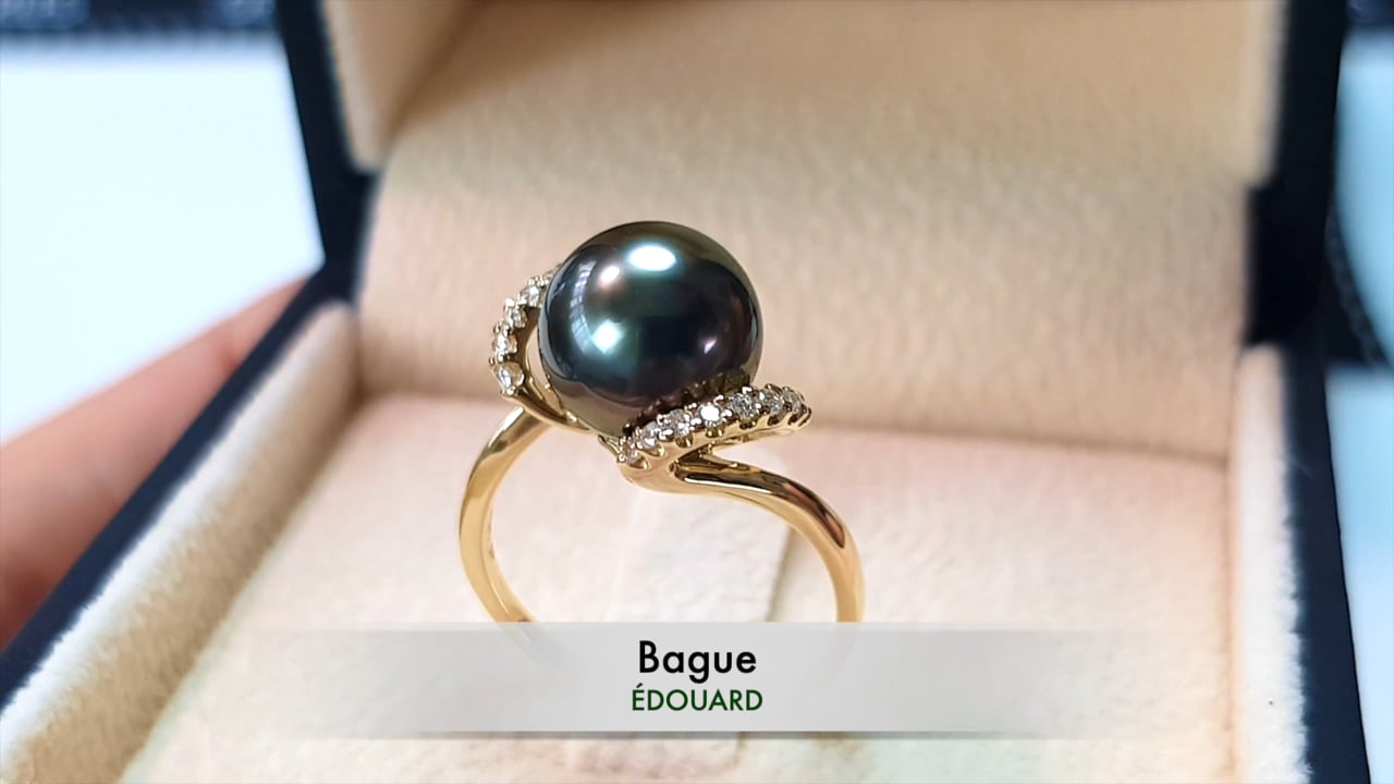 Anello Édouard Perla di Tahiti 9/10mm I Gemperles