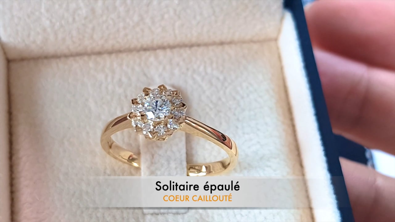 Bague de Fiançaille Solitaire Épaulée I Gemperles