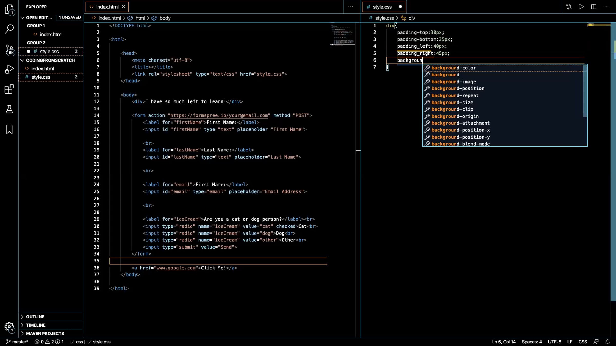 Coding From Scratch - Live CSS Coding Example | Videos & Movies on Vimeo