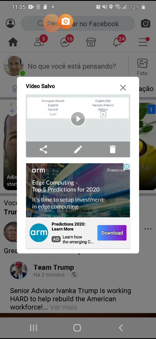 Android não permite publicar em vimeo on Vimeo