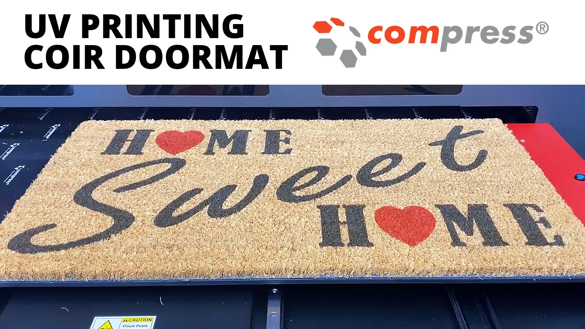 UV Printing Coir Doormats Compress iUV1200 on Vimeo