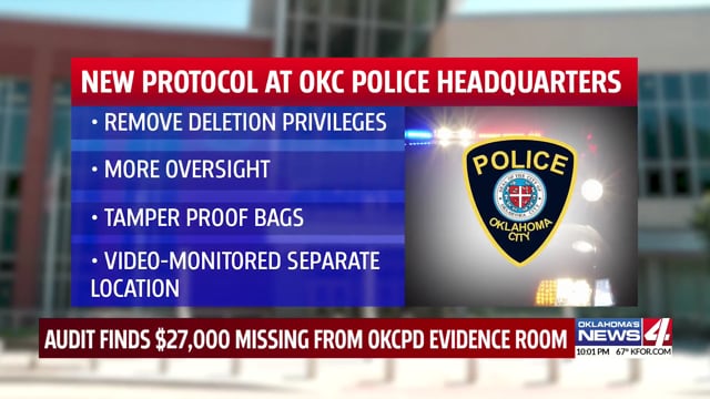 Audit reveals $27K missing from OKCPD property room KFORcom