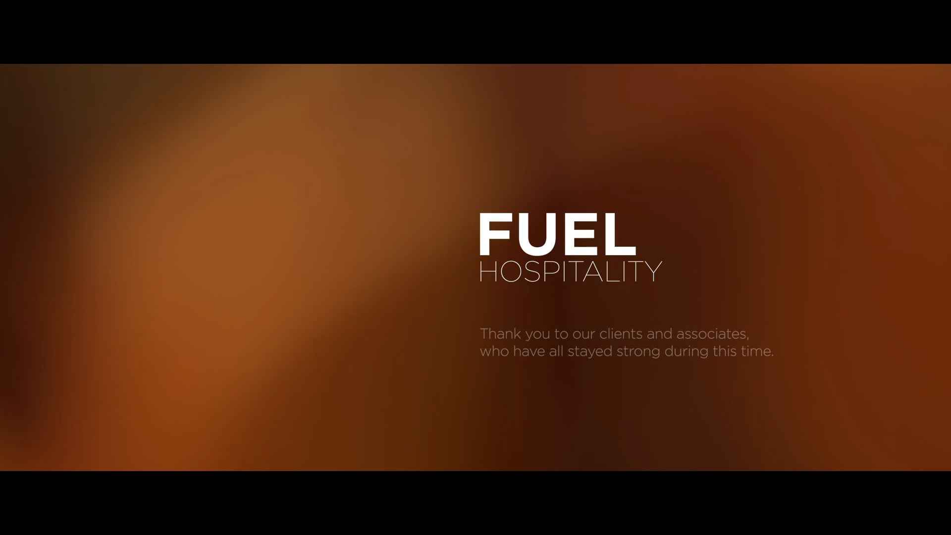 Fuel Hospitality - Our Doors Will Open Again