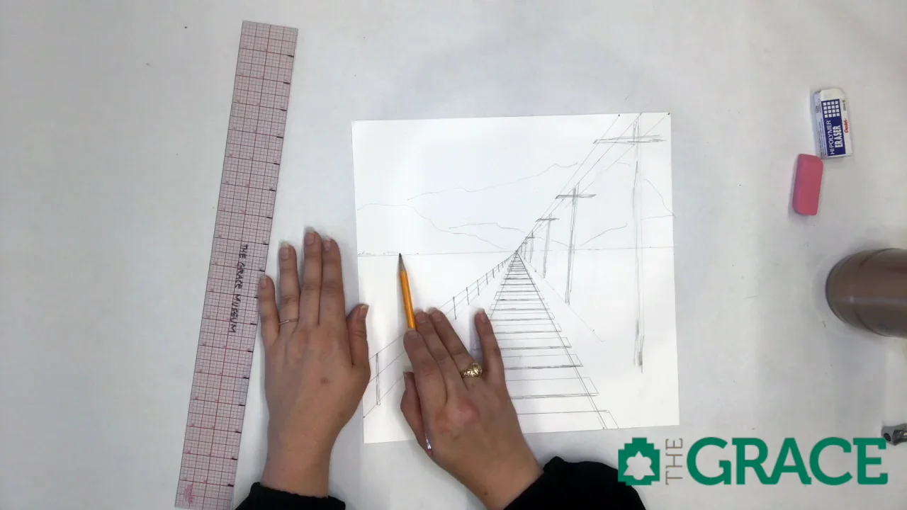 1 point perspective drawing