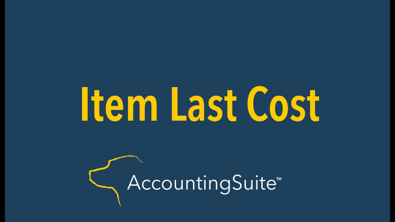 Item Last Cost