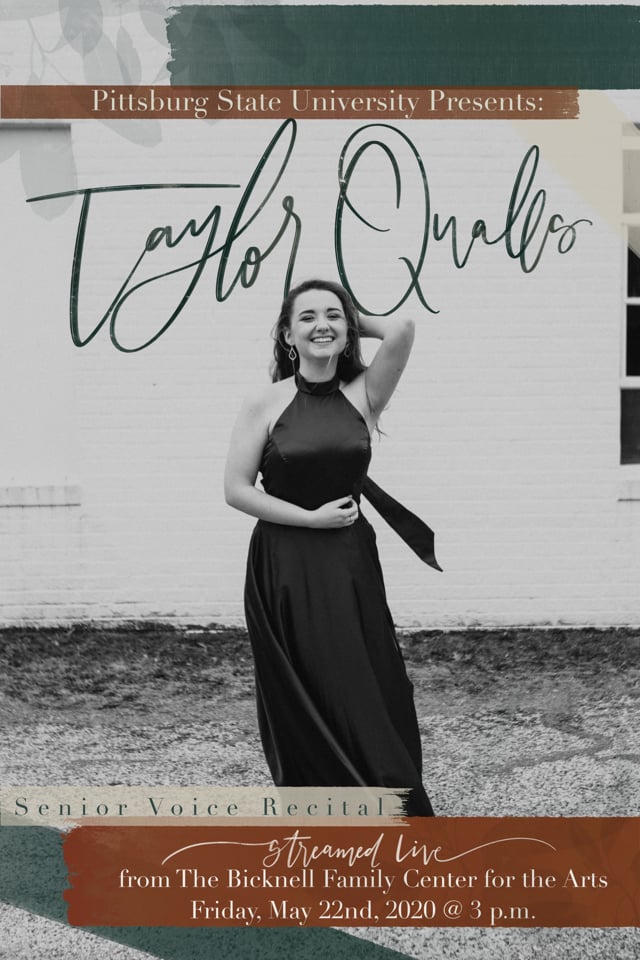 Senior Recital: "Taylor Qualls," 5-22-2020