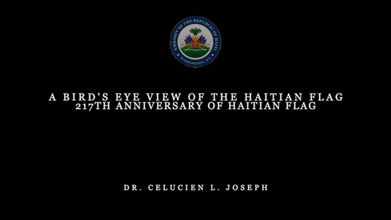 A Bird's Eye View of The Haitian Flag